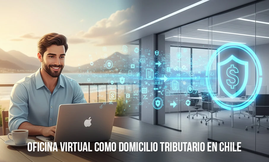 Oficina virtual como domicilio tributario en Chile: ¿puedo trabajar desde otra ciudad?