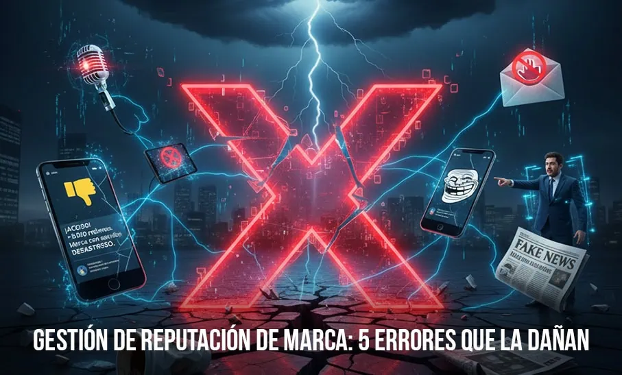 Gestión de reputación de marca: 5 errores que la dañan