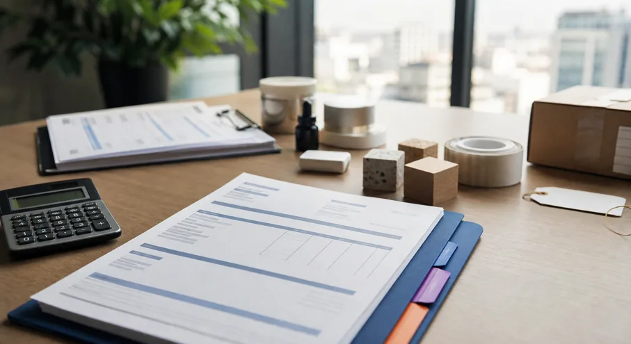 Documentos y control contable de una empresa importadora