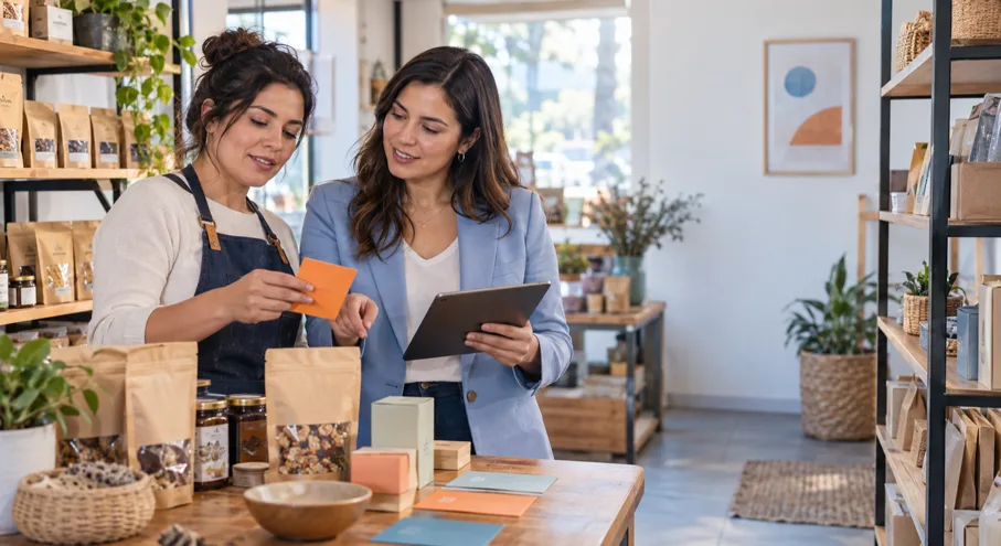 Emprendedora y asesora comparan el margen de contribución de varias líneas de productos